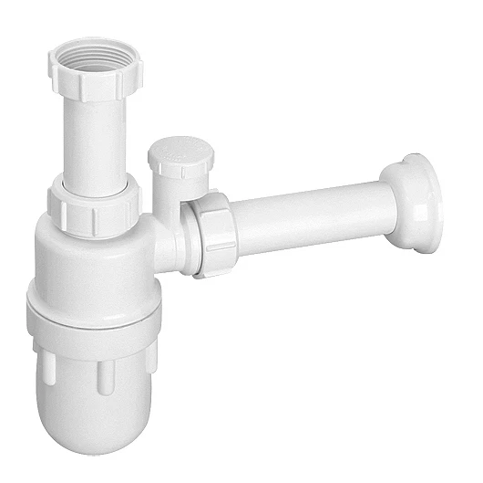 Siphon mit Belüfter Syphon Sifon Geruchsverschluss Flaschensifon Waschbecken Bad