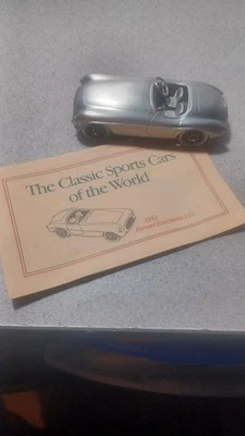 The Danbury Mint Pewter 1952 Ferrari Barchetta 212 W/ Info Card - Image 1 of 3