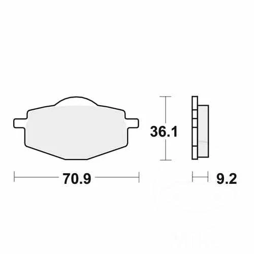 Pastillas de freno TRW sinterizadas MCB539SI para Yamaha XT 225 1992-2007 Foto 1 de 1