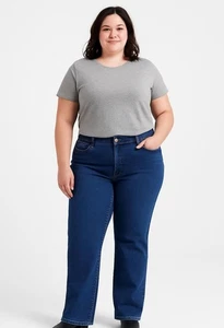 Ralph Lauren Damenjeans blau gerades Bein 18W Preppy klassisch Denim zeitlos - Bild 1 von 9