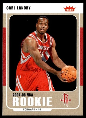 Fleer Carl Landry 2007-08 novato Houston Rockets #219 Foto 1 de 2