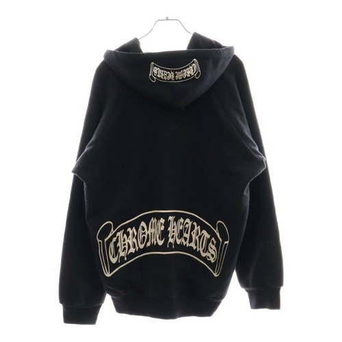 Felpa con cappuccio foderata termica Chrome Hearts Oldger Dag zipmpa stampatta etichettato scorr