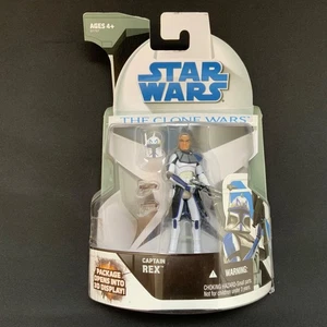 Star Wars Action Figure Clone Wars Captain Rex 2008 BOXED SEALED HASBRO - Imagen 1 de 5
