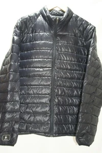 Hip Czech Down Puffer Jacket Mens Medium Blue Hockey Outdoor Activewear *AS-IS* - Picture 1 of 7