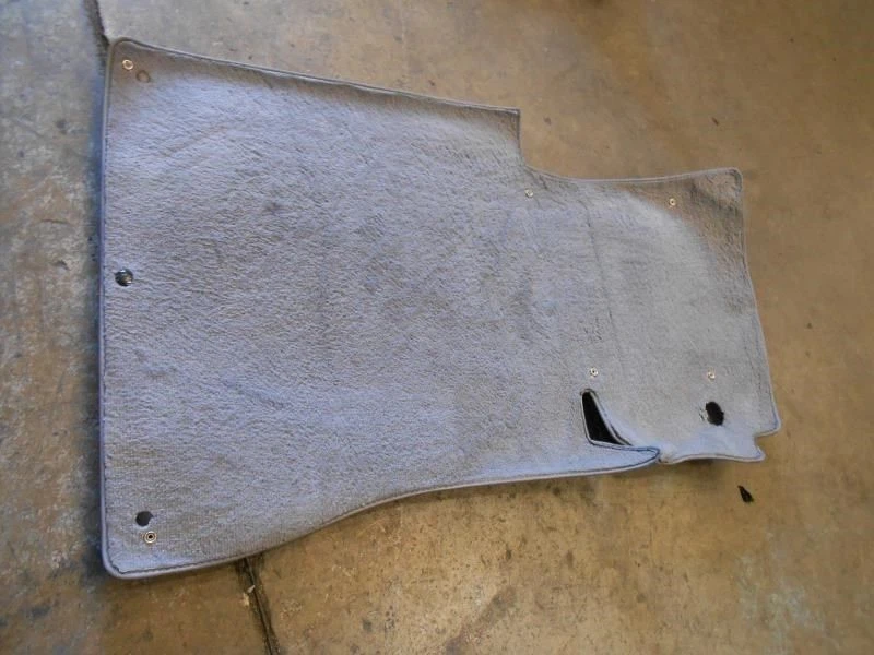 1984 1985 MERCEDES 500SEL LEFT FRONT FLOOR CARPET RUG MAT GRAY Foto 1 de 2