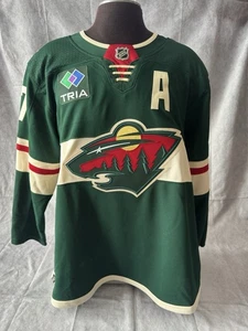 Adidas Minnesota Wild Marcus Foligno #17 grün Trikot Herren 52 NEU Authentic Neu mit Etikett - Bild 1 von 22