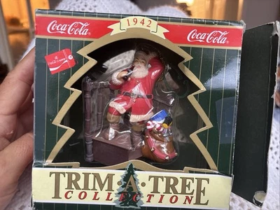 Coca-Cola Trim a Tree Collection 1942 Replica (1997) Christmas Ornament Santa - Image 1 of 4