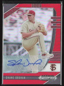 2020 Panini Prizm Draft Auto Red Prizm #/50 Shane Drohan #PDP148 Florida St. - Picture 1 of 2