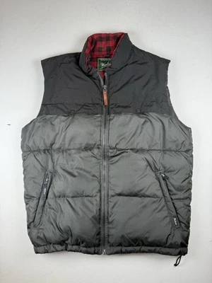 Chaleco acolchado Woolrich para hombre grande negro aislado al aire libre senderismo sin mangas Foto 1 de 4