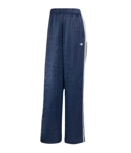 adidas Women's Originals Wide Leg Pants Blue/White KD2296 j - Picture 1 of 6