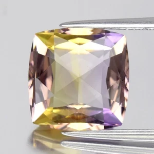 💎 Cuscino 5,68ct VVS taglio rosa ametrina naturale giallo e viola - gemma non trattata - Foto 1 di 4