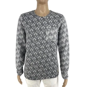 SCOTCH & SODA Herren Pullover Pulli grau bedruckt Rundhals Größe L - Bild 1 von 10