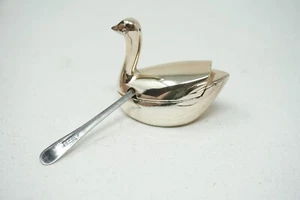 Wm. A Rogers Silverplated Vintage Saltcellar Swan 11 8440 with box - Picture 1 of 6