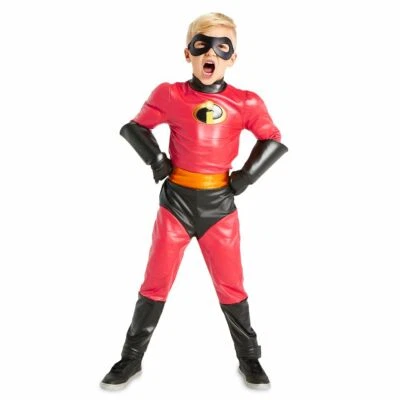 NUEVO INCREDIBLES DASH Disfraz de Superhéroe Guante Máscara Disney Store Niño Mediano 7 8 Foto 1 de 4