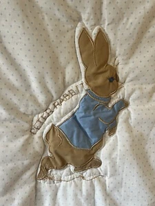 Peter Rabbit Quiltex Crib Bed Comforter Set Baby Kids Beatrix Potter 90s Vintage - Picture 1 of 5