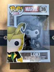 Funko Pop - Loki Bianco e Nero - Marvel - 36 - Esclusiva Hot Topic - Voltato - Foto 1 di 6