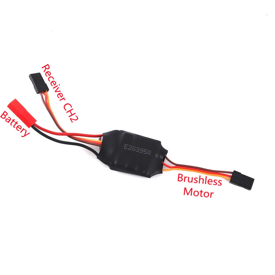 12A 15A 2-3S Brushless Speed Control ESC For RC Mini-Z 1/24 1/28 1/32 5V/1A BEC - Image 1 of 3