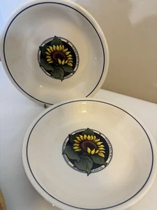 Juego de 2 cuencos de pasta de girasol International Susan Winget certificados Portugal - Imagen 1 de 4