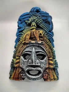 Mayan Wall Art Mask/Face- Mexico- Mesoamerica- Plaster- Kulkulkan- Chichen Itza - Picture 1 of 12