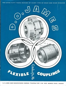 MRO Brochure - DO James - Flexible Couplings c1959 Gear Machining Catalog (TL86) - Picture 1 of 1