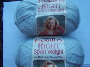 Caron Fashion Right Sport filato peso, grigio, lotto di 2 - Foto 1 di 2