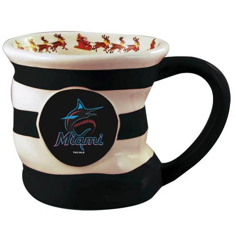 Miami Marlins 18oz. Team Holiday Mug Cover