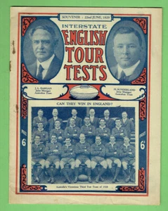 #MM.   1929  NEW SOUTH WALES V QUEENSLAND   RUGBY LEAGUE PROGRAM - Bild 1 von 3
