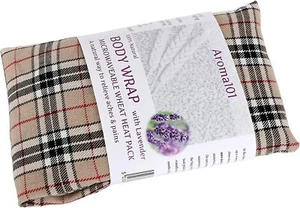 Tartan Wheat Heat Packs Body Wrap Lavender/Unscented Microwave Relief Pack 1 2 3 - Picture 1 of 20