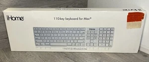 RARE NEW OLD STOCK SEALED iHome Full Size Mac Keyboard IMAC-K120S Apple - Picture 1 of 6
