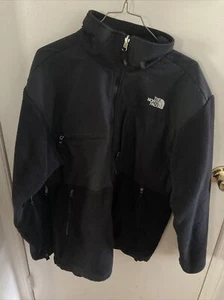 The North Face Long Sleeve Collard Full Zip Fleece Jacket Size L EUC - Black - Picture 1 of 6