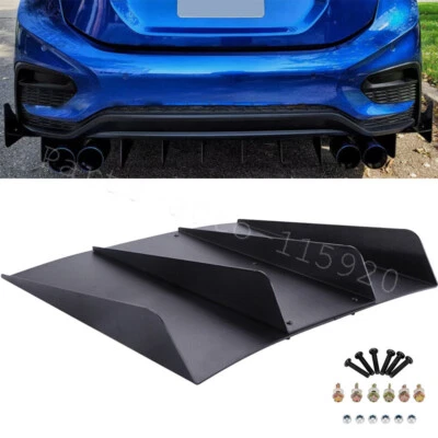 Rear Diffuser Rear Bumper Lip Shark 4 Fins For Lincoln MKZ MKT MKS Continental - Image 1 of 4