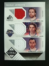 2016-17 SP Game Used All Star Skills Triple Fabrics #AS3EJL Ekblad/Jagr/Luongo