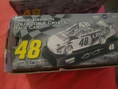 Coche de carreras Shannon Crystal NASCAR Jimmie Johnson #48 vidrio transparente Lowes Chevy 1:24  Foto 1 de 3