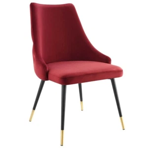 Modern Stain-Resistant Velvet Accent Dining Side Chair Button Tufted – 12 colors - Picture 1 of 72