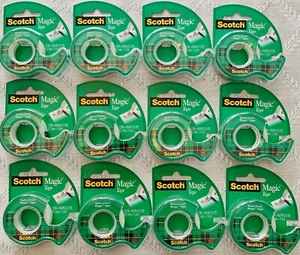 3M Scotch Magic Klebeband mit nachfüllbarem Spender 1/2" x 450 Zoll (12,5 Yard) 12 Gesamtmenge - Bild 1 von 4
