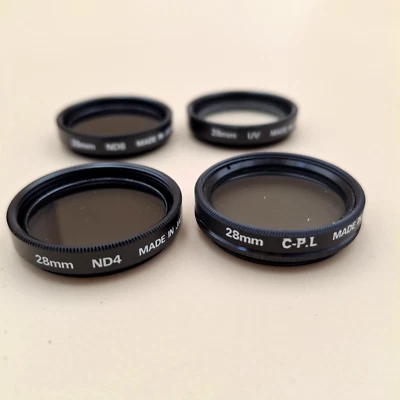 NIKON 28mm 4 Filter Set for COOLPIX + Soft Case (UV, CPL, ND4, ND8) (refB) - Image 1 of 4
