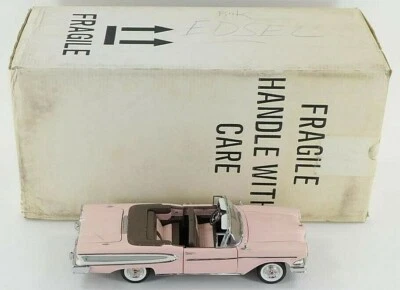 RARE Franklin Mint 1958 pink Edsel Citation w/ COA & box vintage replica diecast - Image 1 of 4