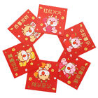 6 Chinese Red Envelopes 2024 Year of Dragon New Year Lucky Packets