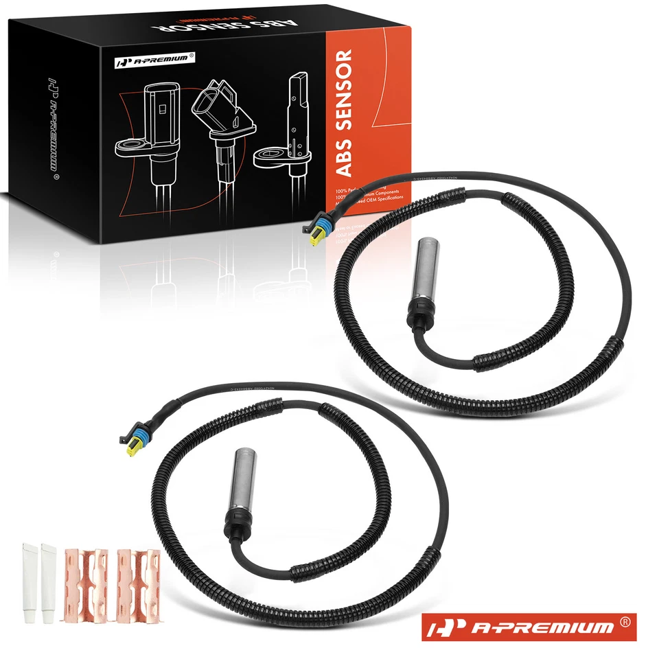 2Pcs ABS Wheel Speed Sensor Front for Chevrolet C6500 Kodiak 2003-2009 GMC T7500 - Image 1 of 4