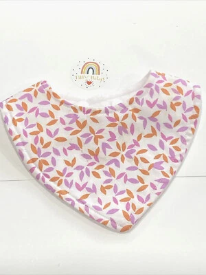 Baby Handmade bandana bibs Bamboo Terry /Cotton Baby Shower Gift- Florals Girls - image 1 of 4