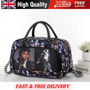 MICHAEL JACKSON LIGHTWEIGHT HOLDALL BAG FOR TRAVEL, GYM, WEEKEND, LUGGAGE UK - Foto 1 di 4