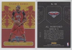 2014-15 Panini Excalibur Crusade Red /99 Al Horford #100