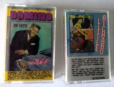 Little Richard 20 Greatest hits, Fats Domino 20 Greatest hits (2 Tapes) - Image 1 of 3