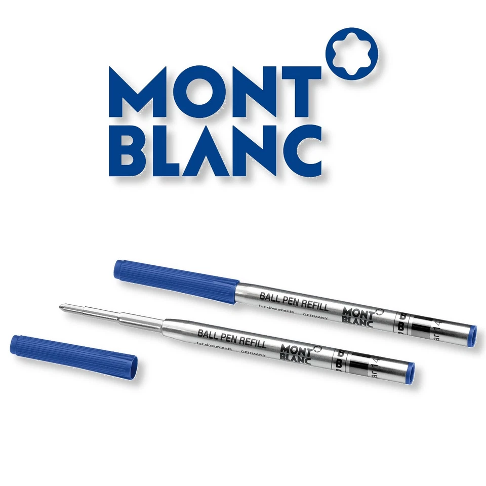 Montblanc Kugelschreibermine Mine Refills B Royal Blue blau 2 Stück - Bild 1 von 1