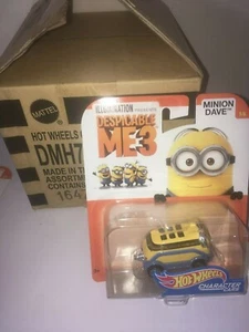 Hot Wheels Despicable Me 3 Minion Dave Diecast Character Car #1/6 new - Picture 1 of 1