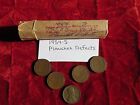 1954 S LINCOLN CENT ROLL ERROR COINS PLANCHET DEFECTS 50 CIRCULATED CENTS