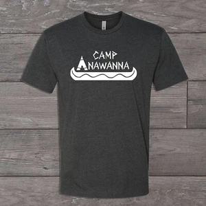 T-shirt Camp Anawanna unisex grigia saluta i tuoi pantaloncini - Foto 1 di 2