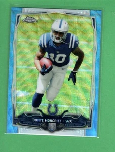 *2014 Topps Chrome Football Blue Wave RC Refractor DONTE MONCRIEF no.197 colts - Picture 1 of 1