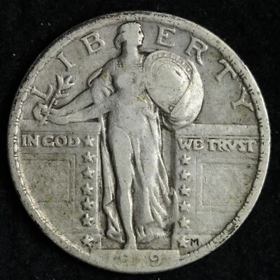 1919 Standing Liberty Silver Quarter CHOICE XF E164 QFM - Image 1 of 2