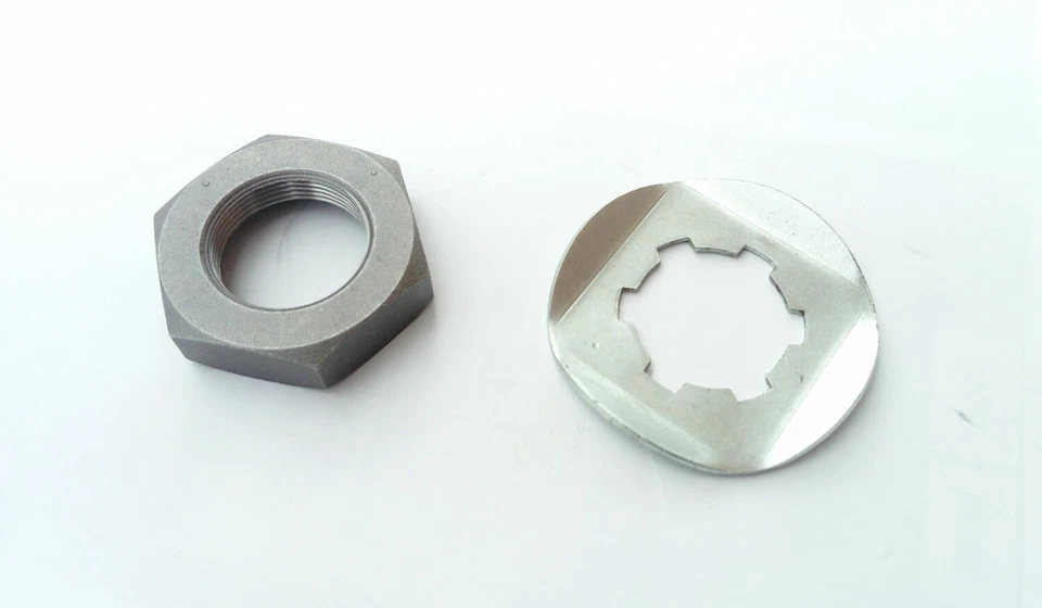 Yamaha YZ 250 YZ 400 D E 1977 1978 передняя звездочка вкладка замок шайба и гайка - Изображение 1 из 1